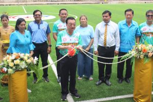 พิธีเปิดสนามฟุตบอลหญ้าเทียม